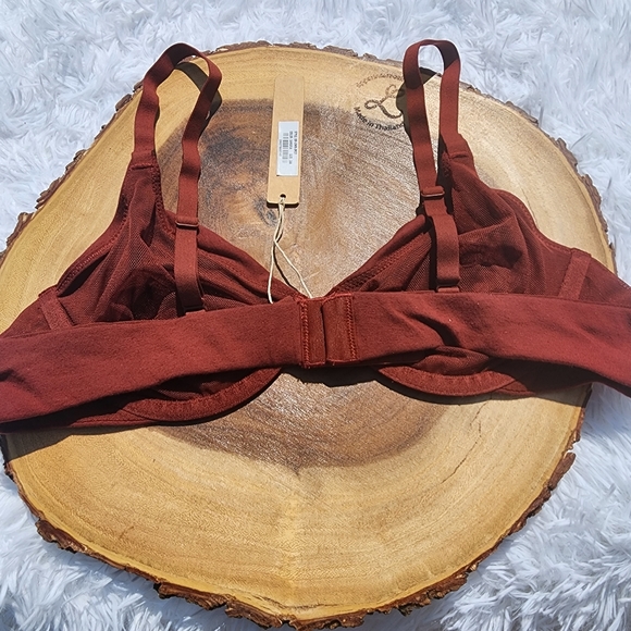 SKIMS COTTON JERSEY T-Shirt Bra/Sangria/38A, 40B/ NWT - Picture 7 of 15